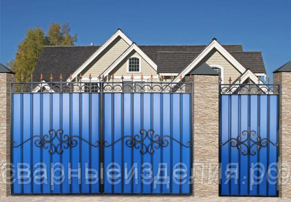 Ворота "МП" (металлопрофильные прямые)    .     Размер :     3096х2100мм.     Вес 73 кг.